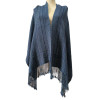 Shawl "Shades of Blue Colors" - Alpaca Wool