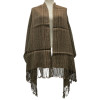 Shawl "Shades of Brown Colors" - Alpaca Wool