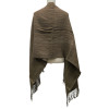 Shawl "Shades of Brown Colors" - Alpaca Wool