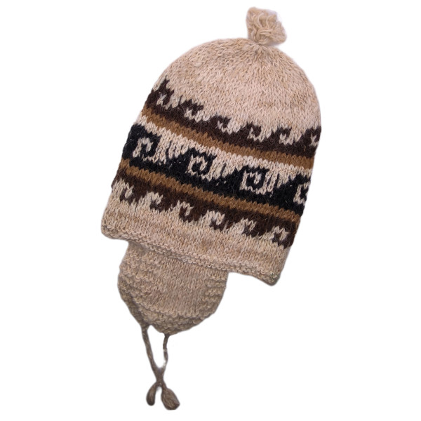 Andean Beanie in Natural Colors - Llama and Alpaca