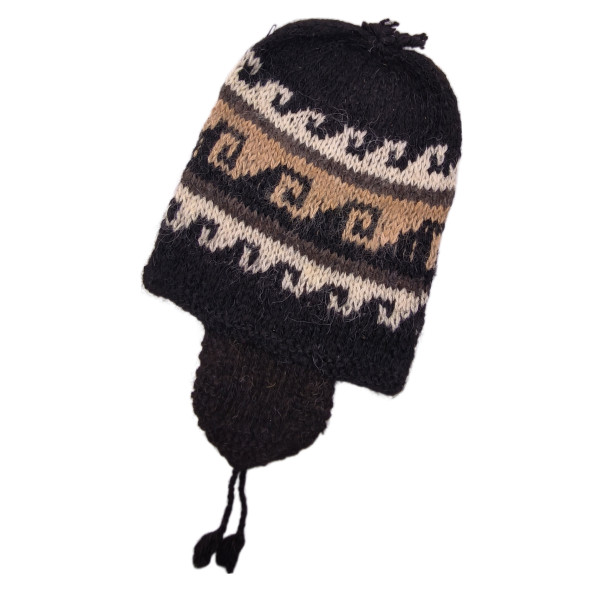 Andean Beanie in Natural Colors - Llama and Alpaca