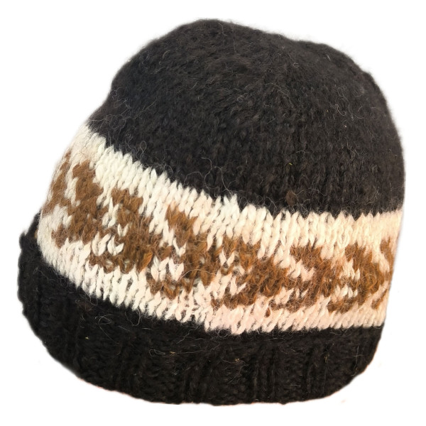 Parinacota Beanie in Natural Colors - Llama and Alpaca