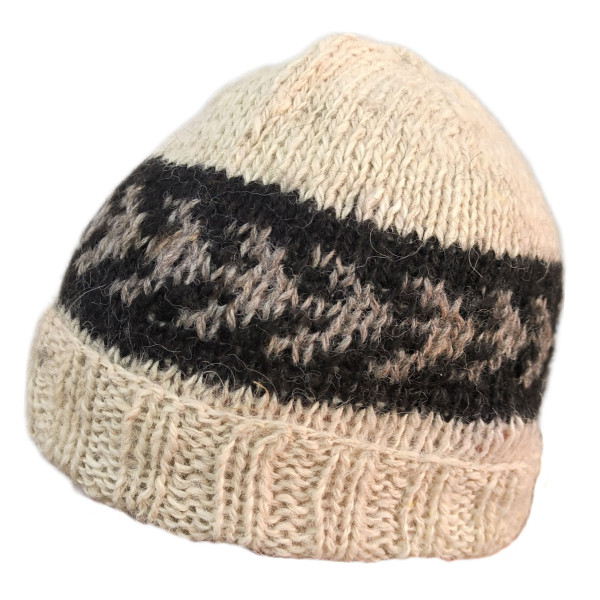 Parinacota Beanie in Natural Colors - Llama and Alpaca