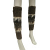 Combed Legwarmers - Natural Llama Wool