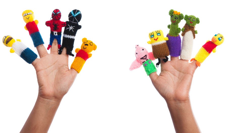 Set de 10 tí­teres para dedos