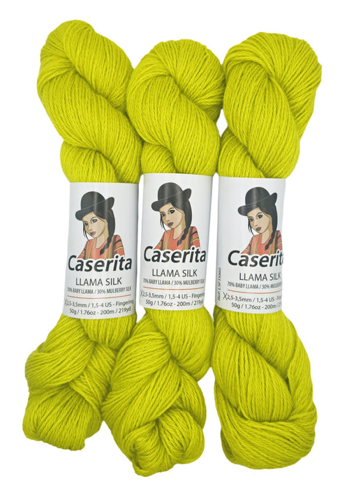 Amarillo fluo - Baby llama y Seda - 50 gr./200 m.