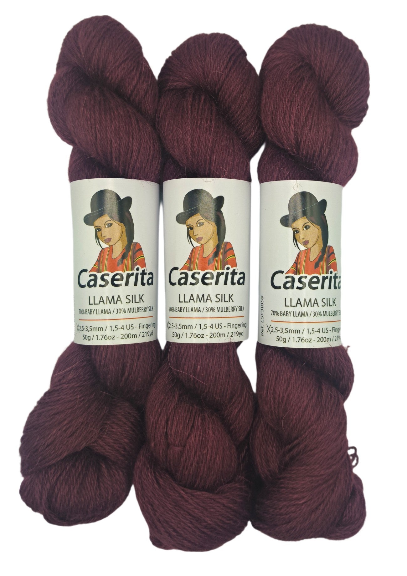 Guindo - Baby llama y Seda - 50 gr./200 m.