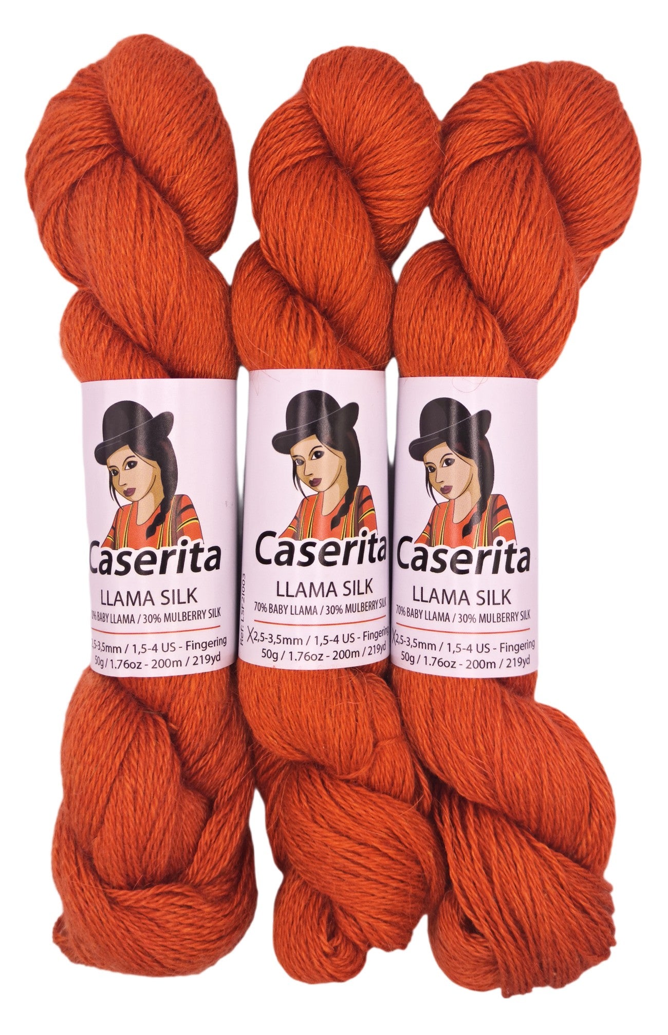 Naranja - Baby llama y Seda - 50 gr./200 m.