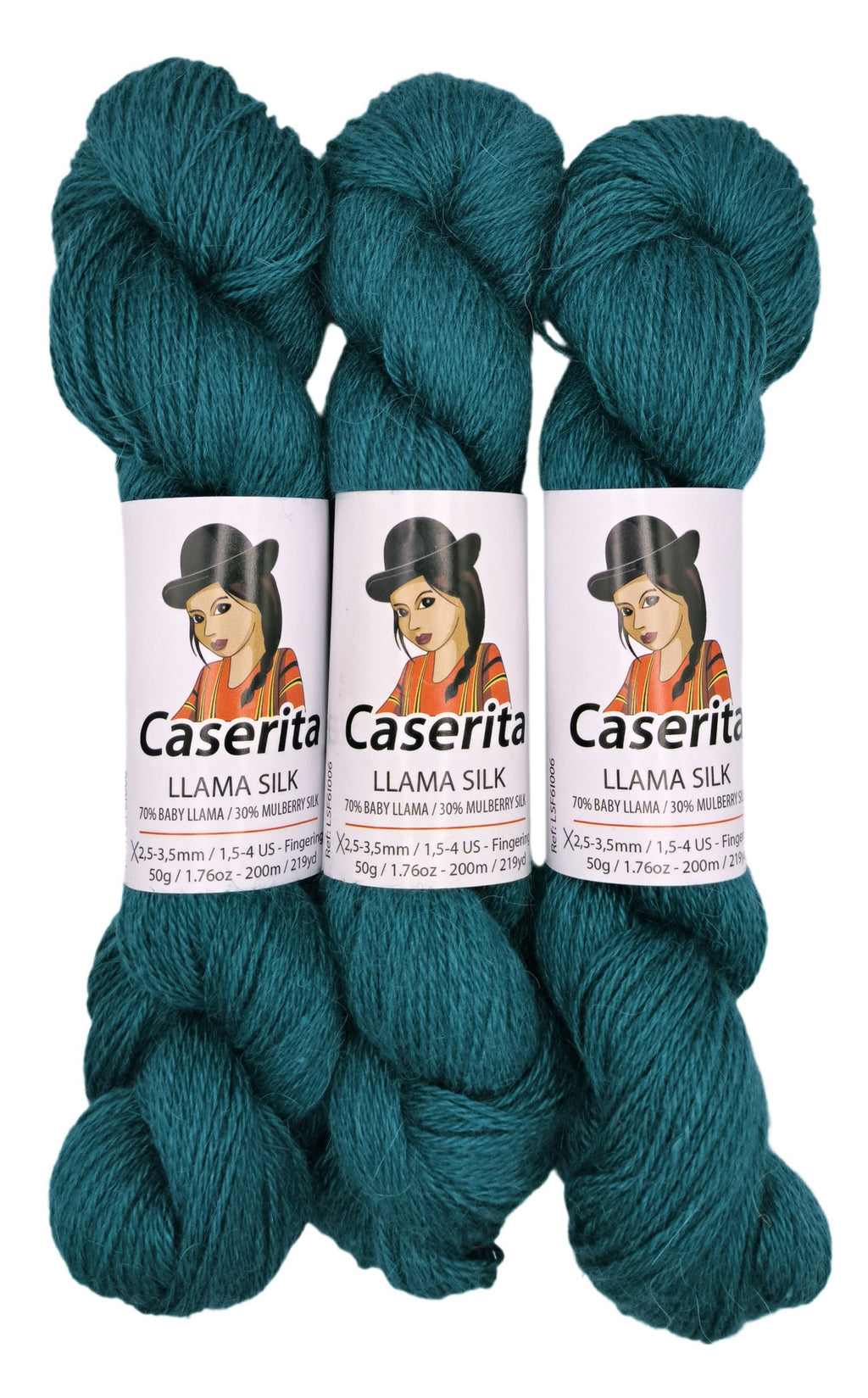 Verde azulado - Baby llama y Seda - 50 gr./200 m.