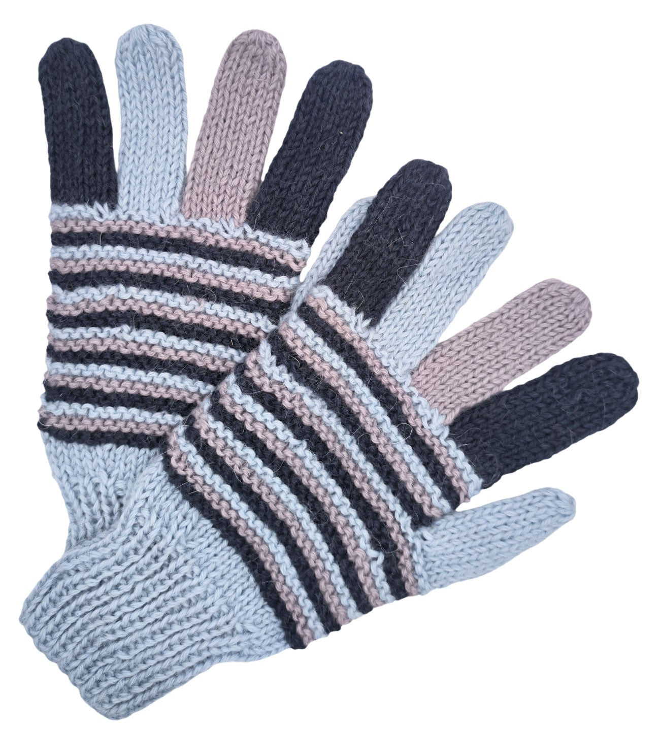 Talla M - Guantes coloridos - Tejidos a mano