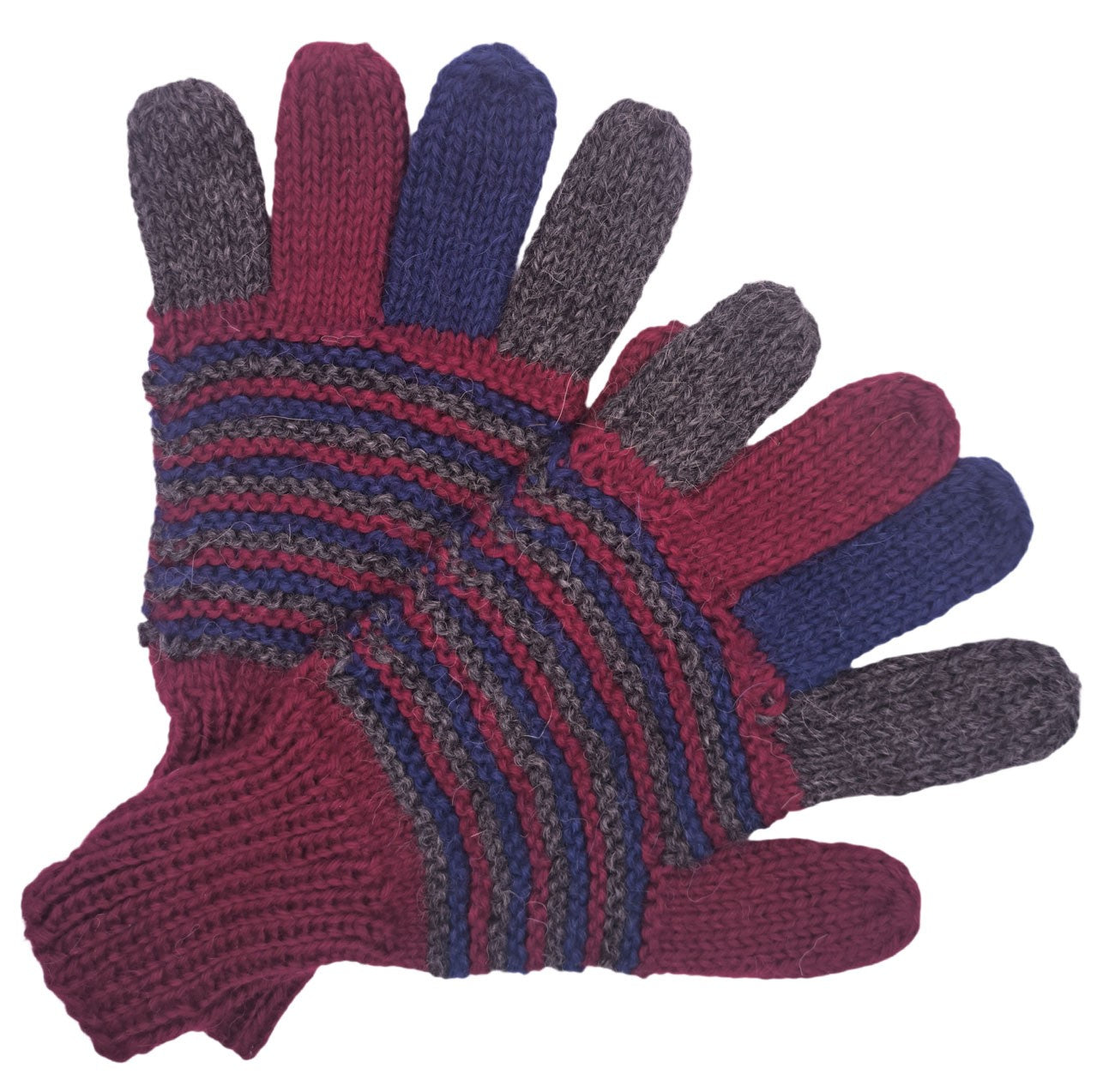 Talla M - Guantes coloridos - Tejidos a mano