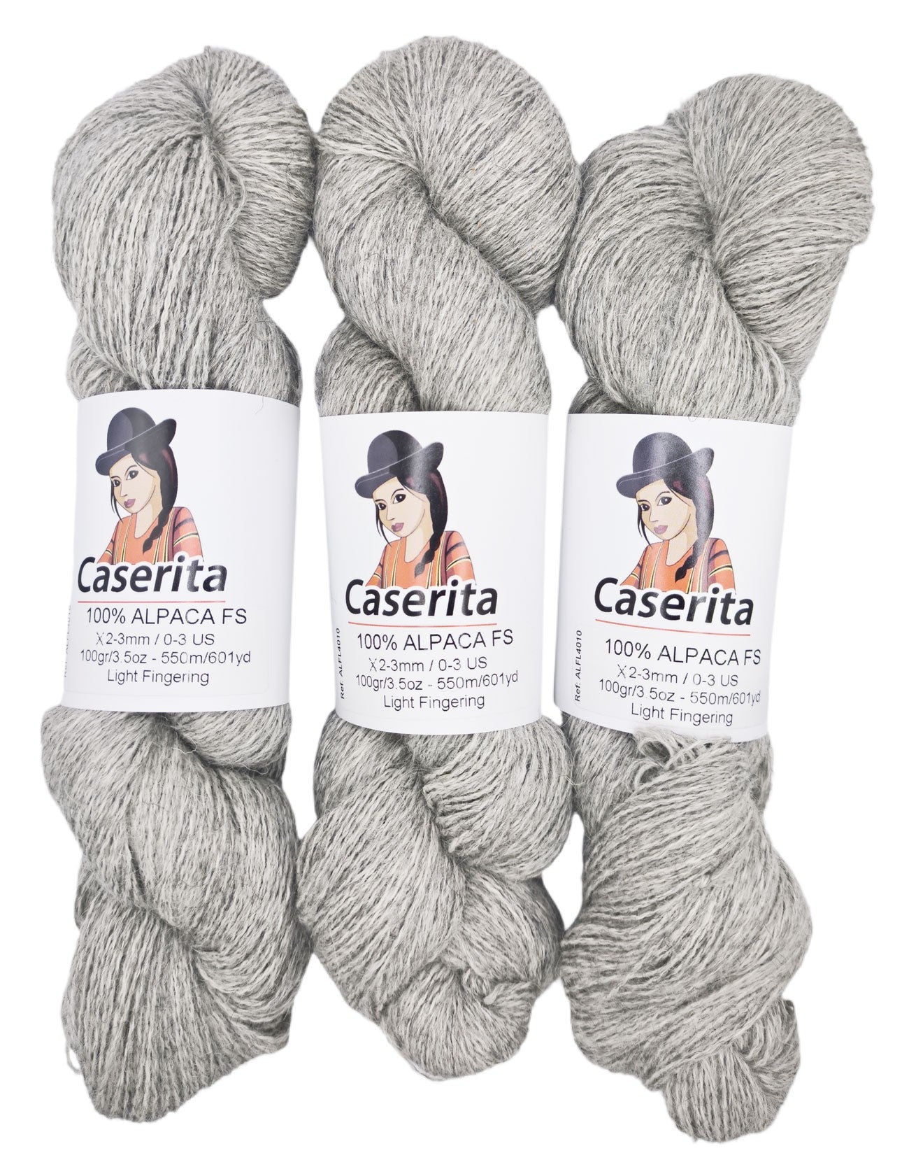 Gris claro - 100% Alpaca FS - 100 gr. / 550m